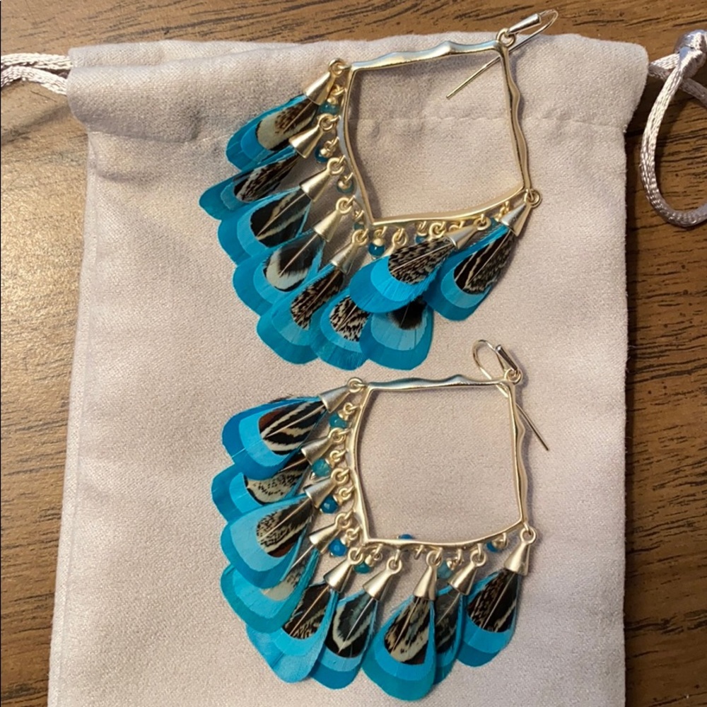 Kendra Scott Blue Raven Earrings